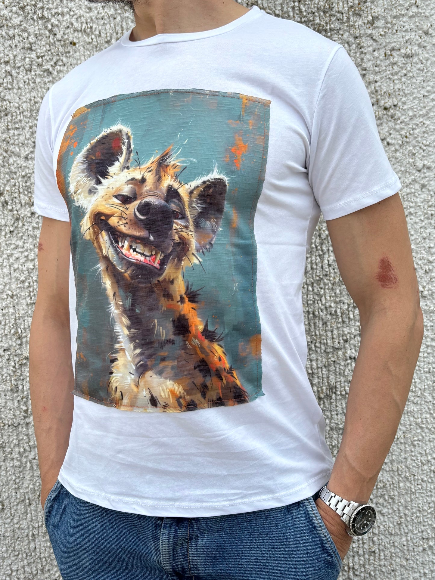 Trepuntonove t-shirt mm iena che ride BIANCO