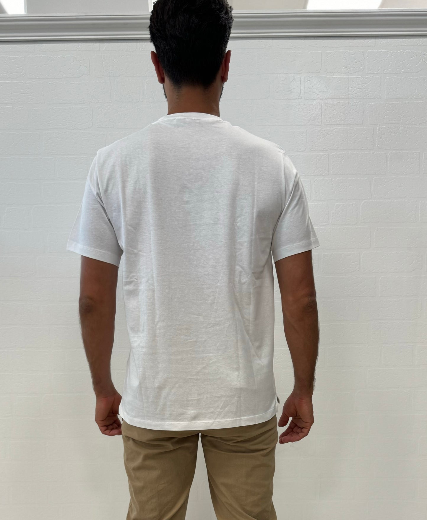 Loft88 t-shirt mm taschino fantasia BIANCO