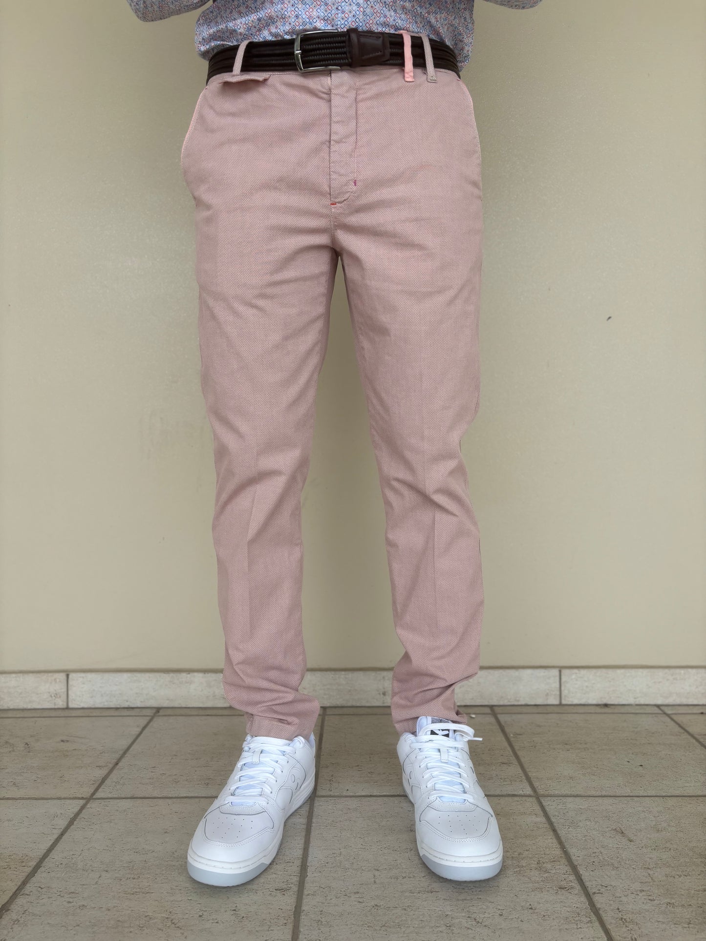 Berna Pantalone chino armaturato ROSA PASTELLO