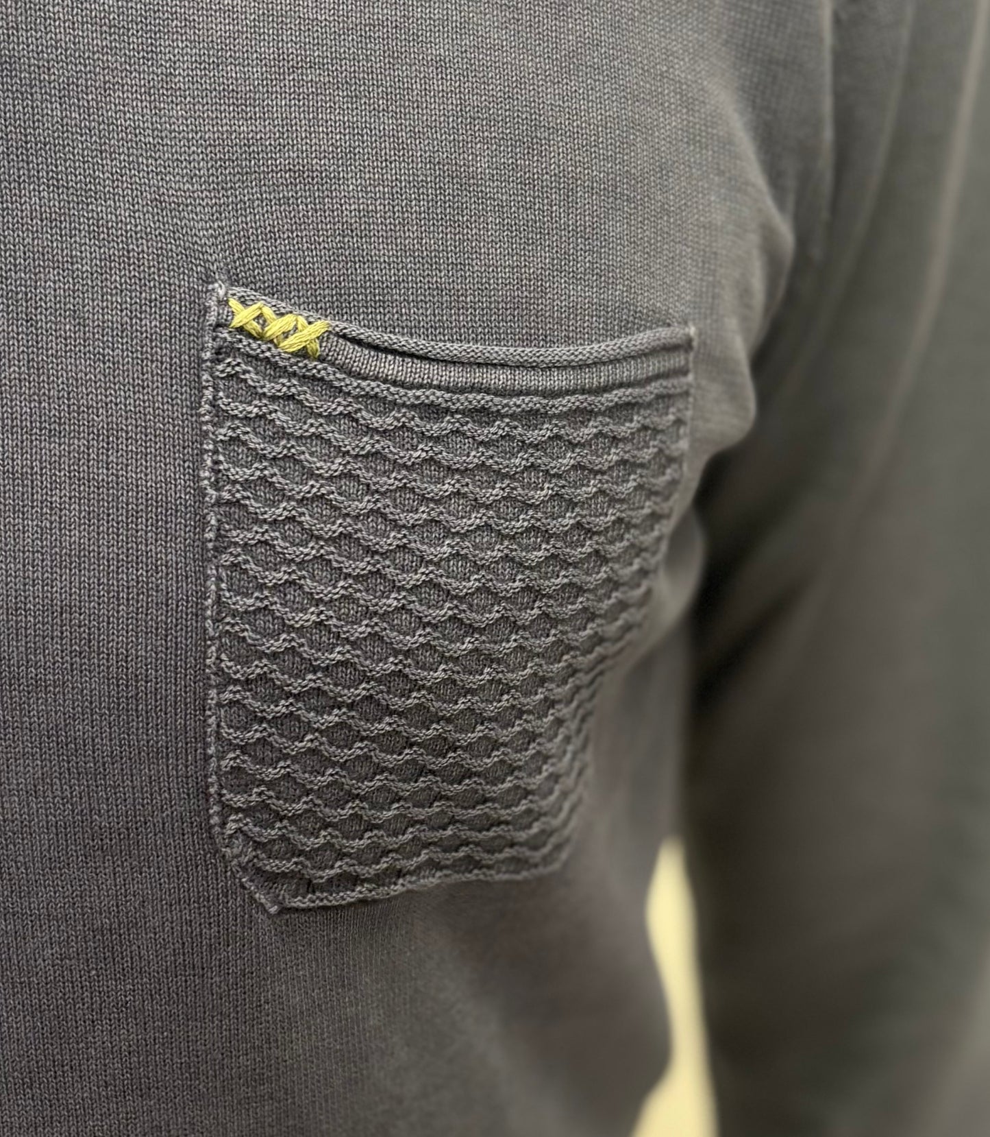 Loft88 Maglia girocollo con taschino AVIO SCURO