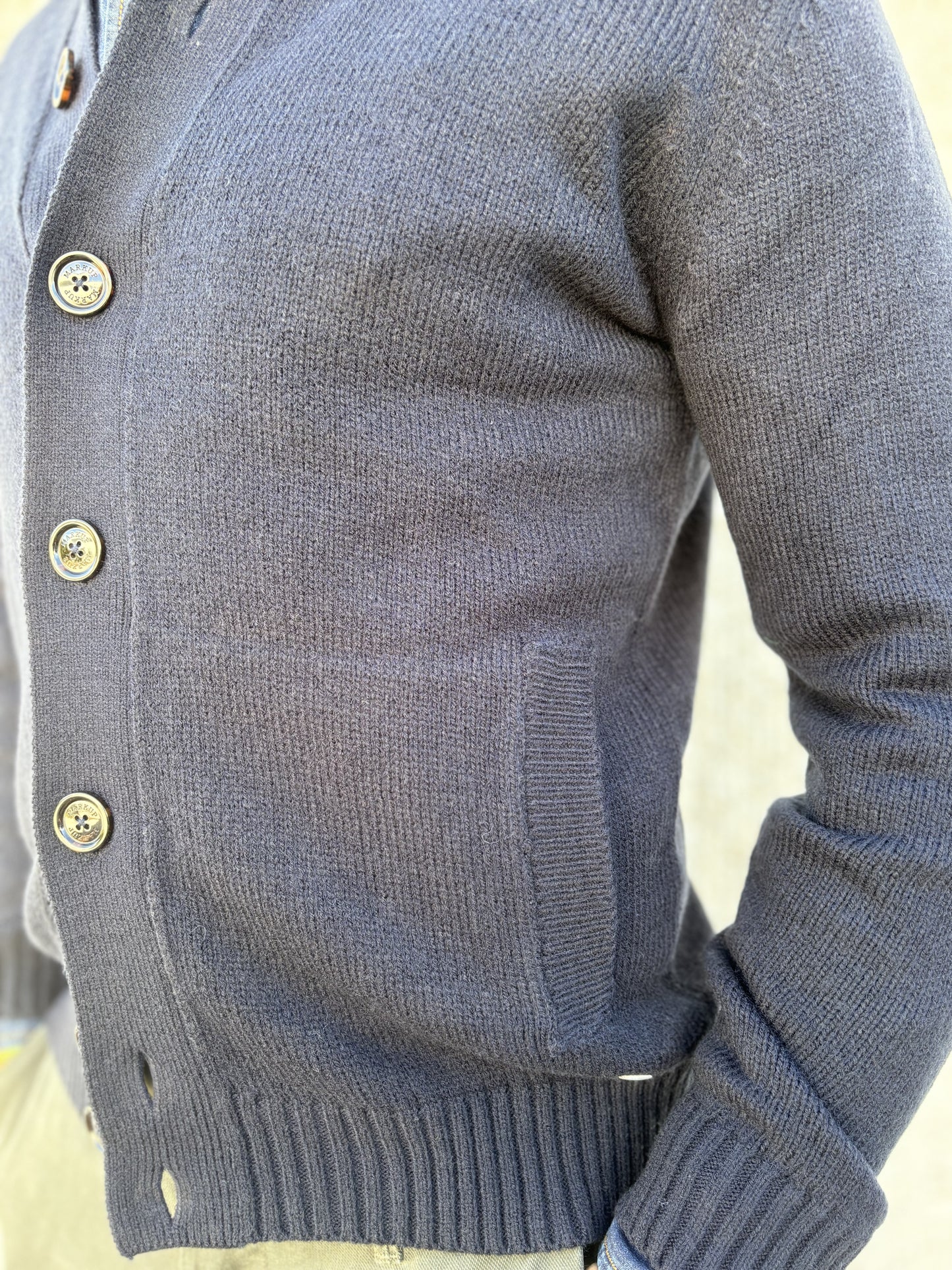 Markup Cardigan misto lana con bottoni BLU