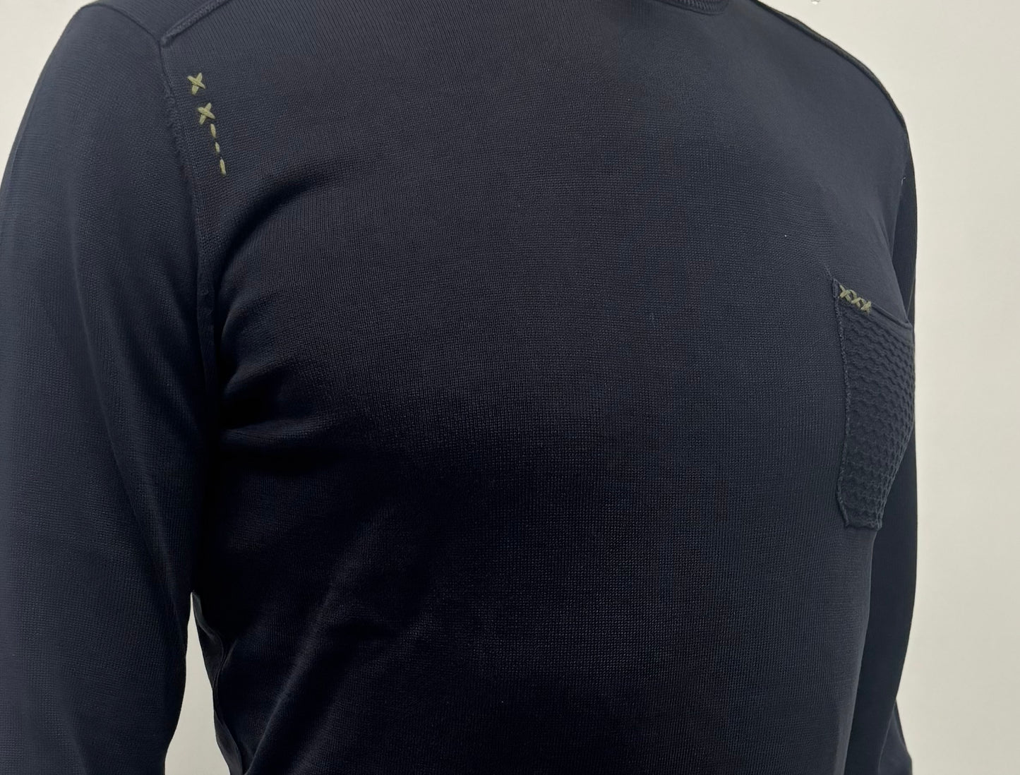 Loft88 Maglia girocollo con taschino BLU NAVY