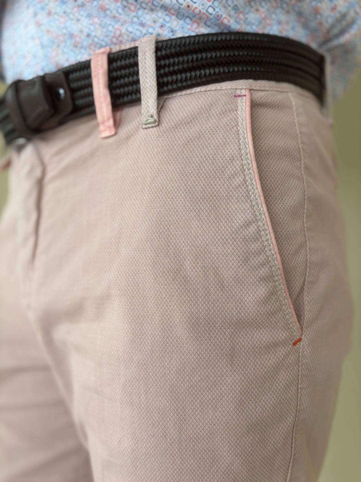 Berna Pantalone chino armaturato ROSA PASTELLO