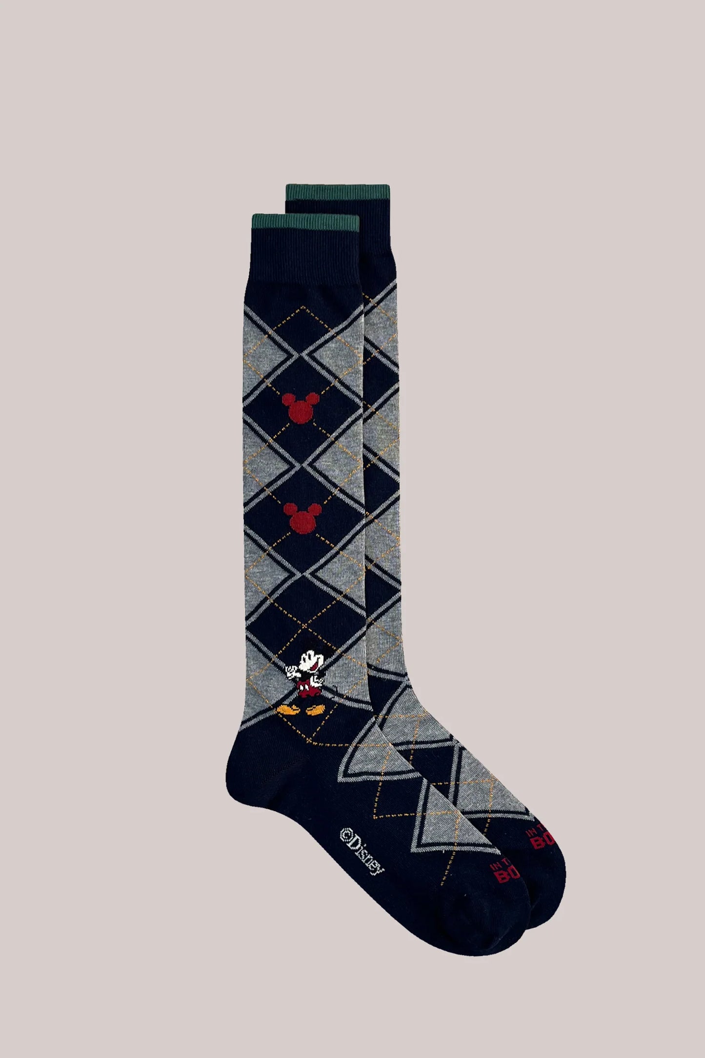 In the box Calzini Mickey Argyle BLU