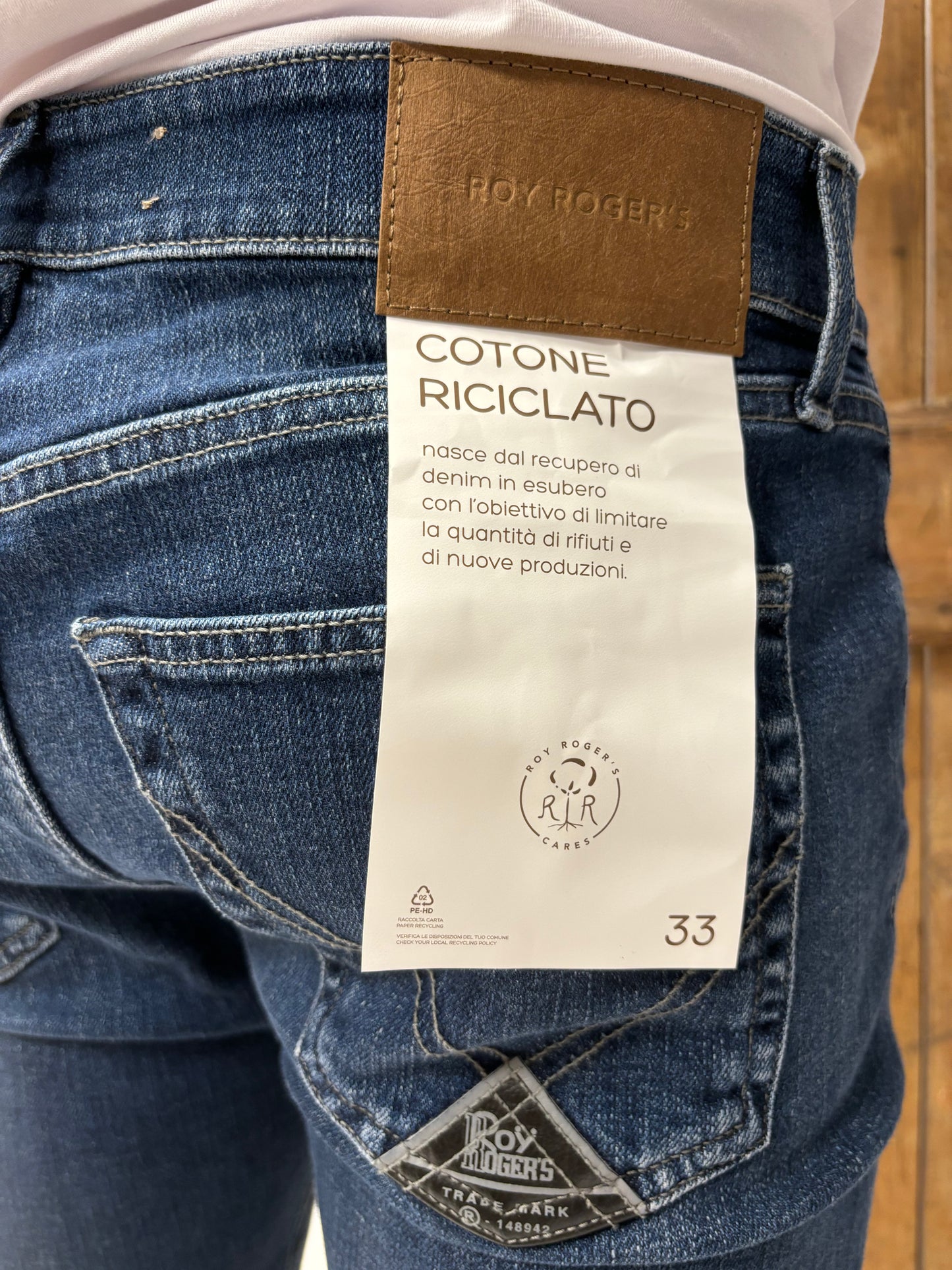 Roy Roger's Jeans 517 MAN Dakota lav.medio,slim, cotone riciclato