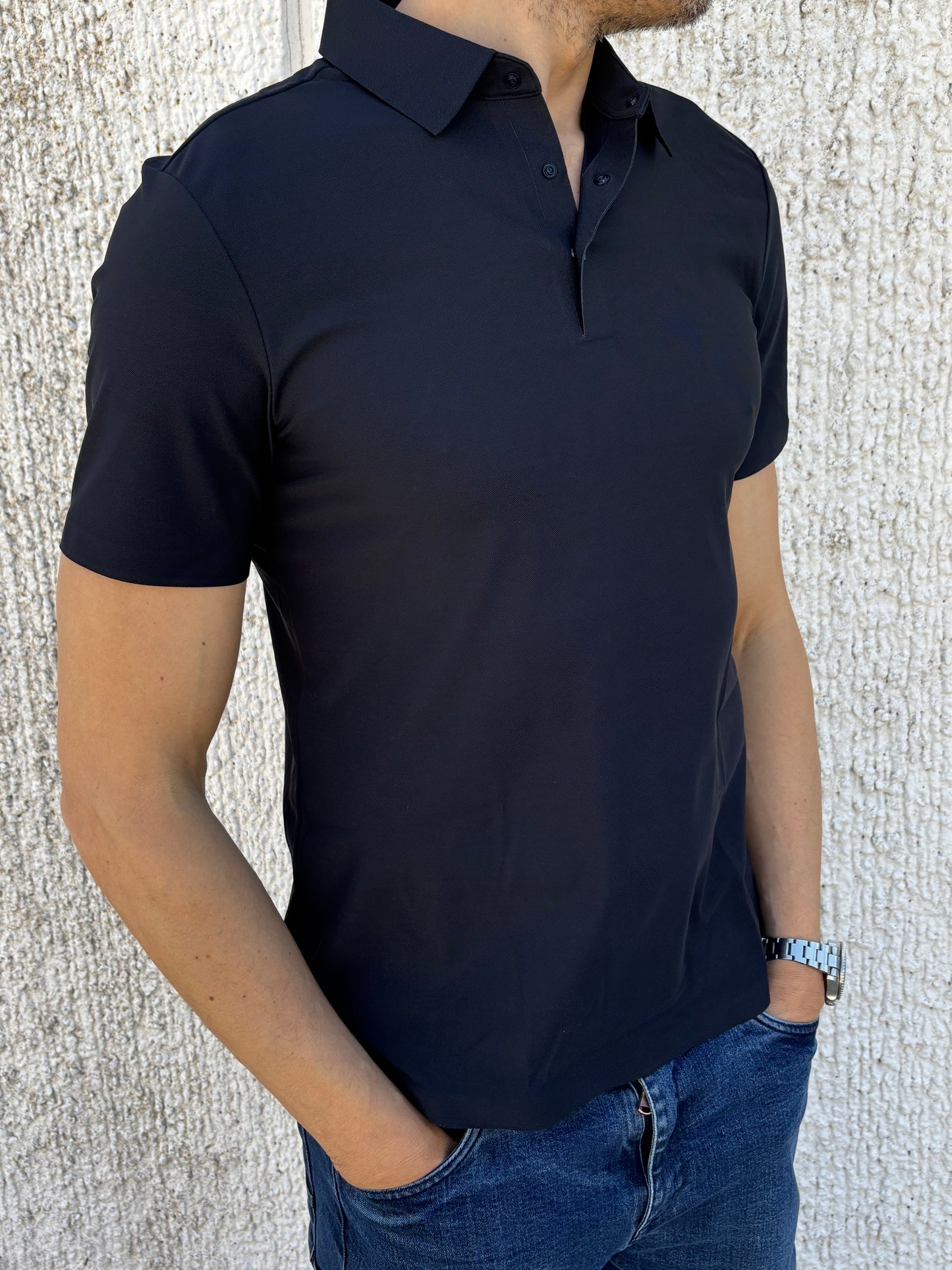 Philotinto Polo m/m tessuto tecnico no stiro BLU