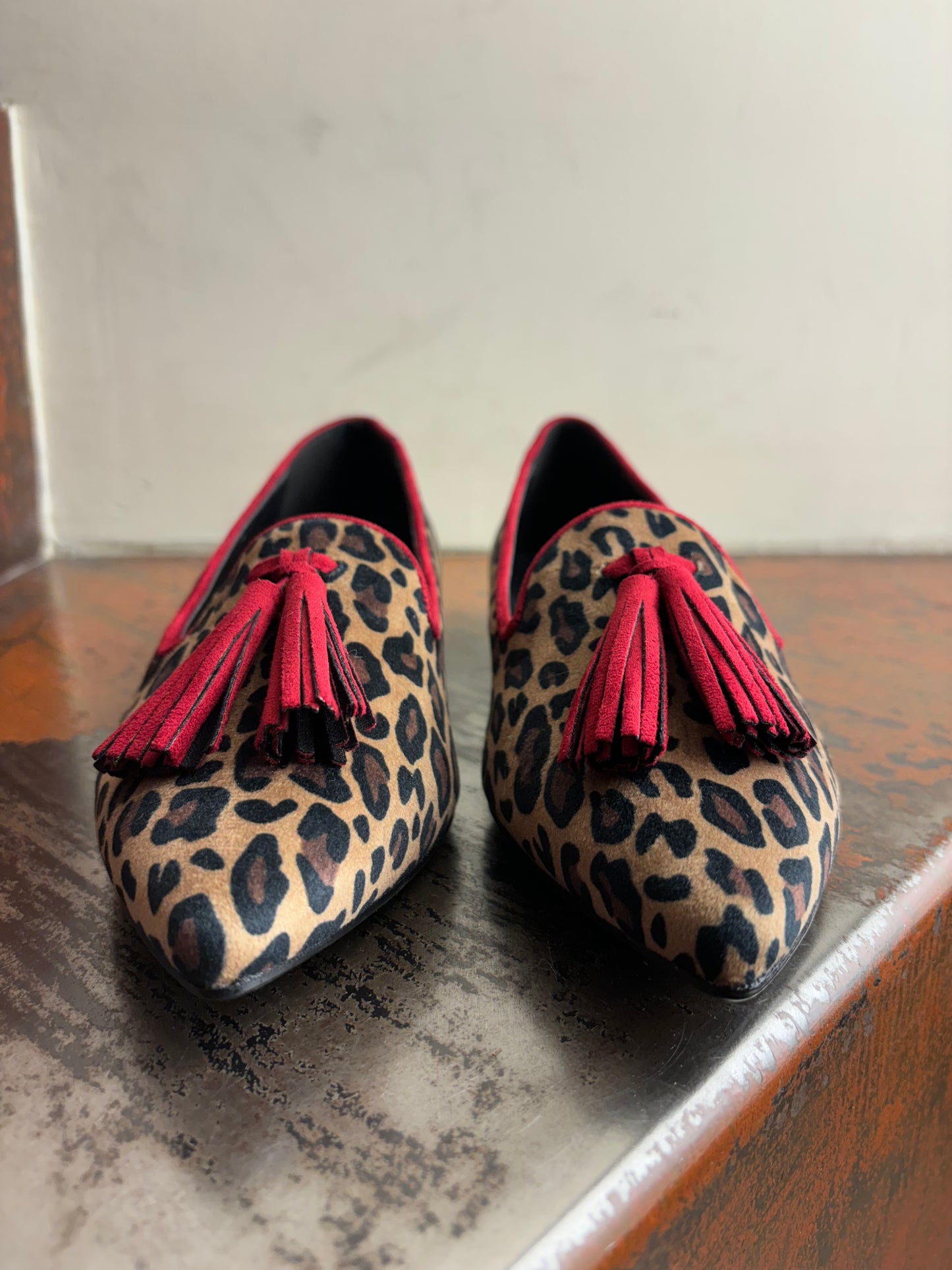 Ovyè mocassino mappetto bordo rosso MACULATO