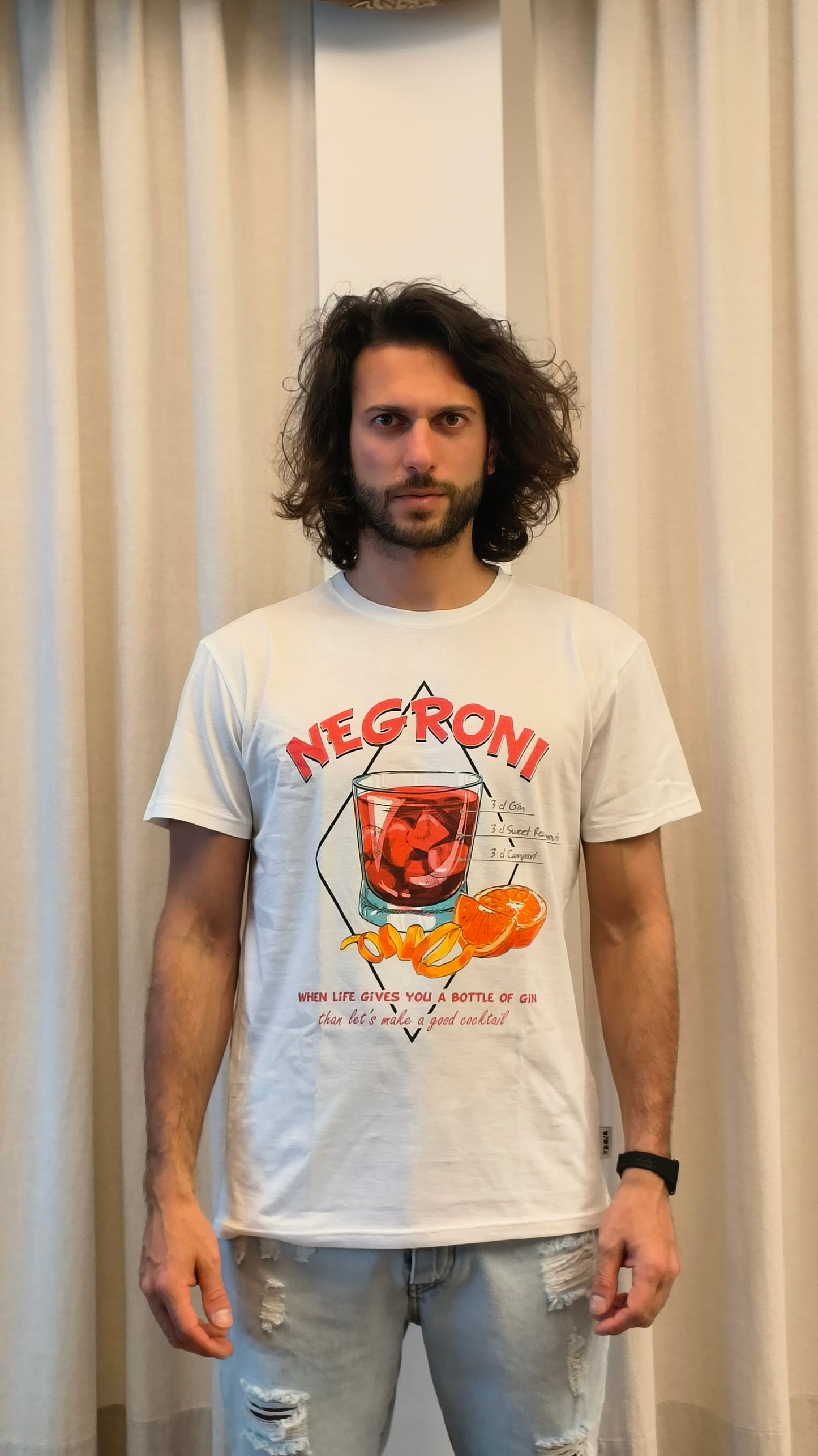 Berna t-shirt Negroni BIANCA
