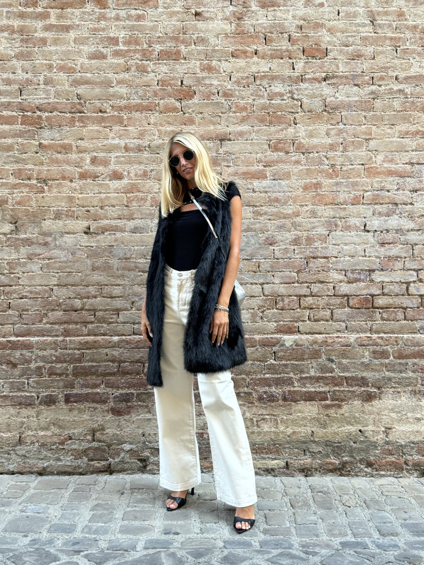 Patrizia Pepe Maglia body NERO borchie