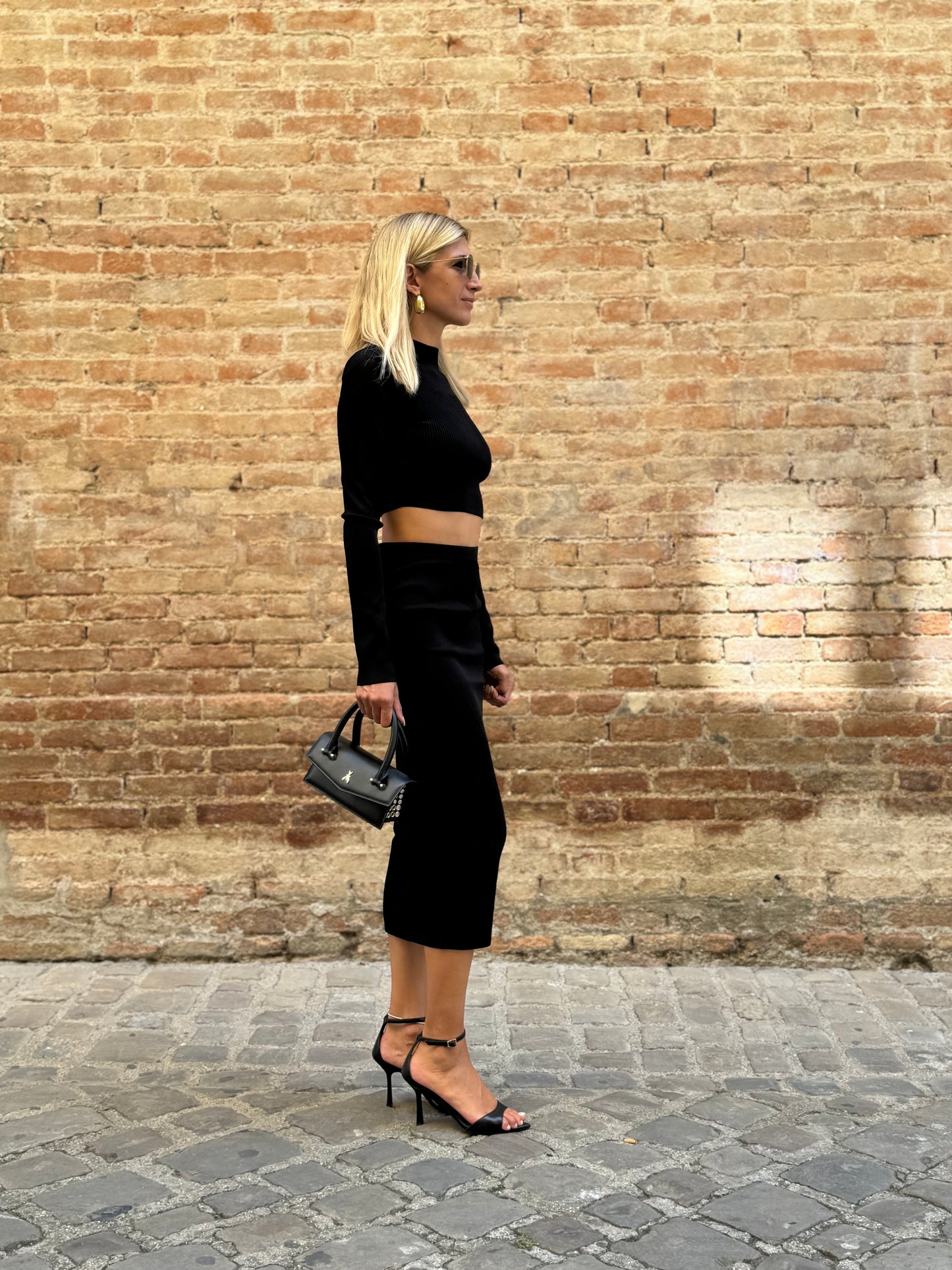 Patrizia Pepe Gonna longuette NERO
