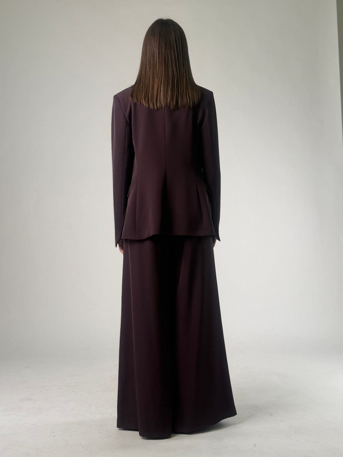 Pantalone palazzo con pinces