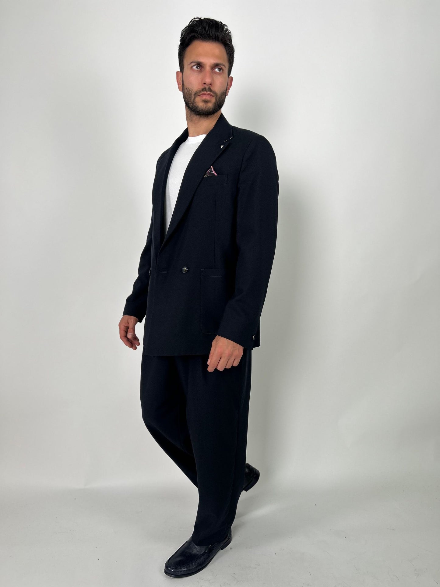 Pantalone morbido con pences