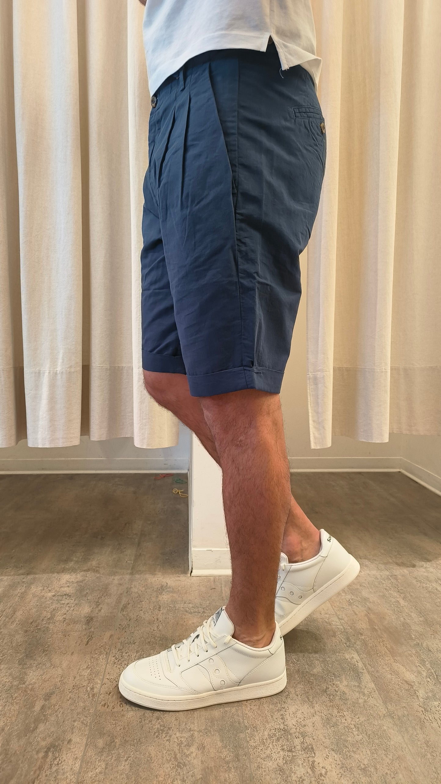 Philotinto bermuda seersucker BLU