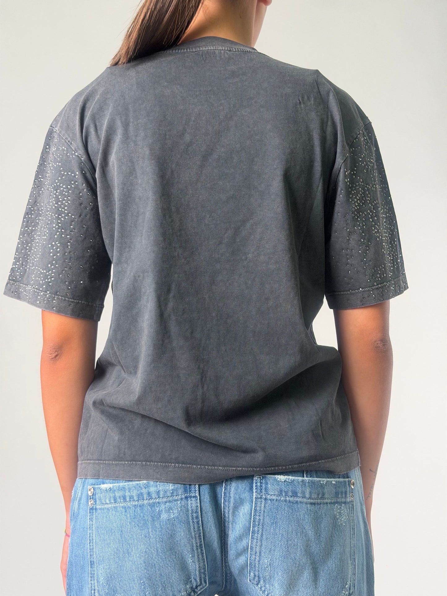 T-shirt mm girocollo con punti luce