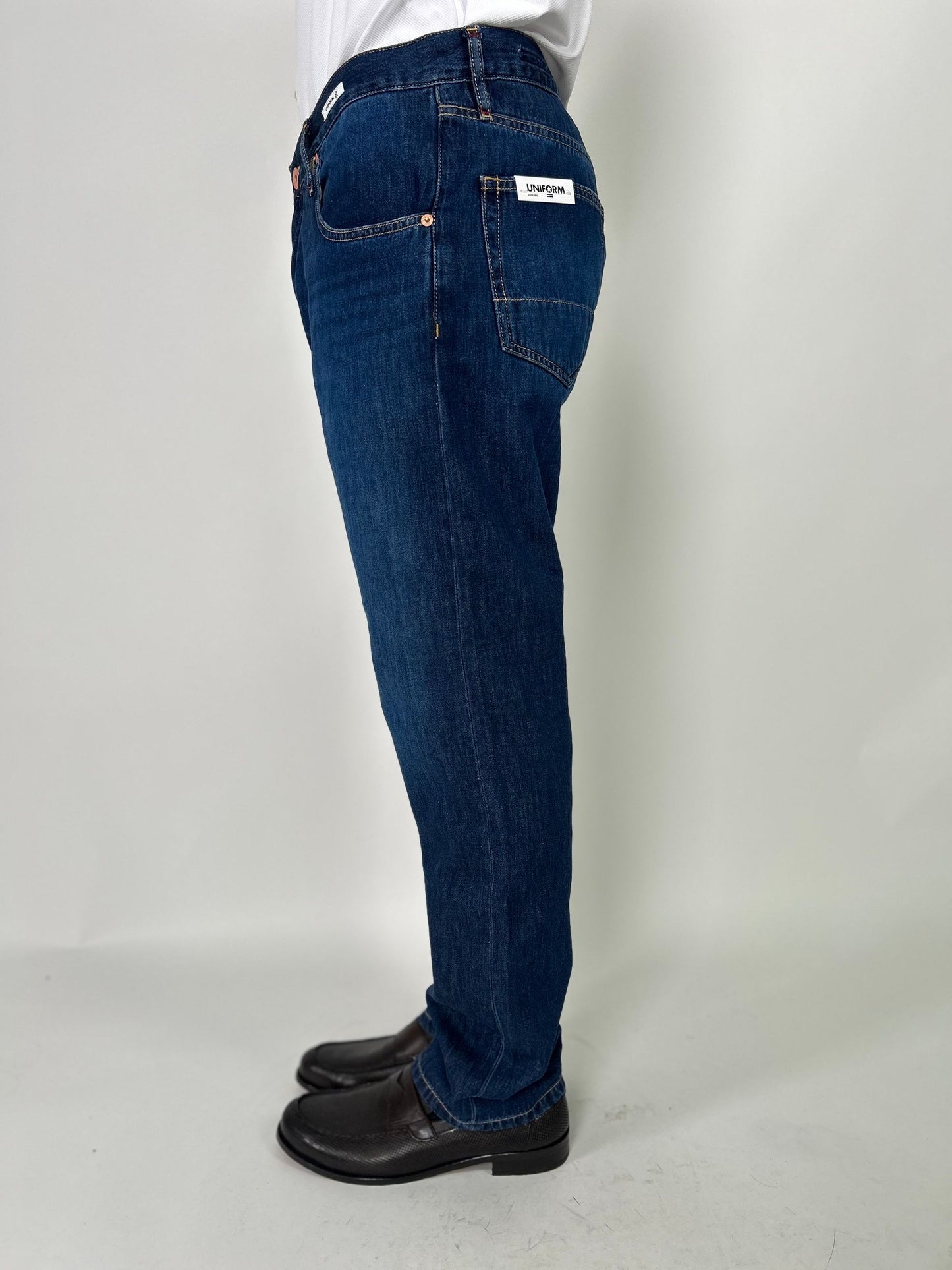 Jeans fit loose lavaggio scuro