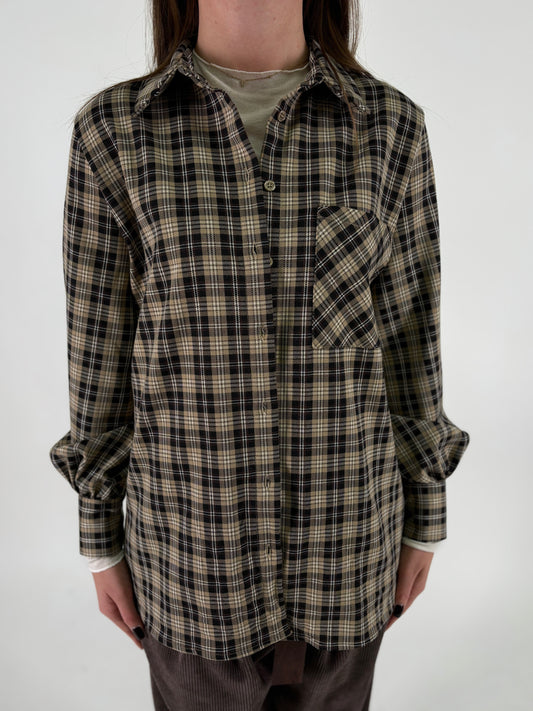 DIXIE camicia scacchi BEIGE