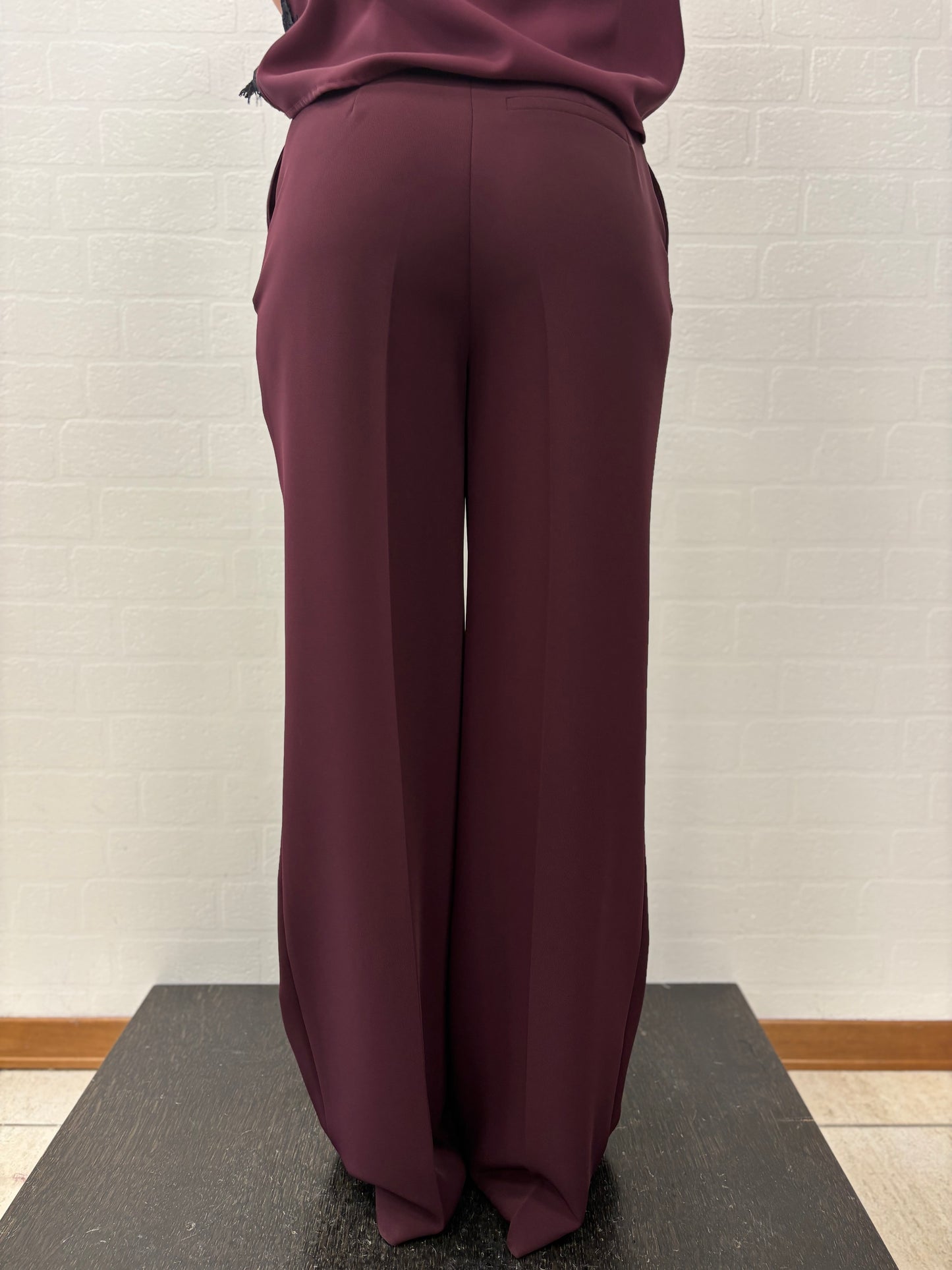 Eco Pantalone palazzo BORDEAUX