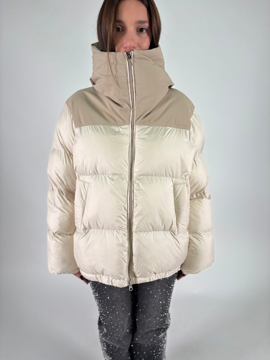 Bomboogie Piumino corto con cappuccio MILITARE