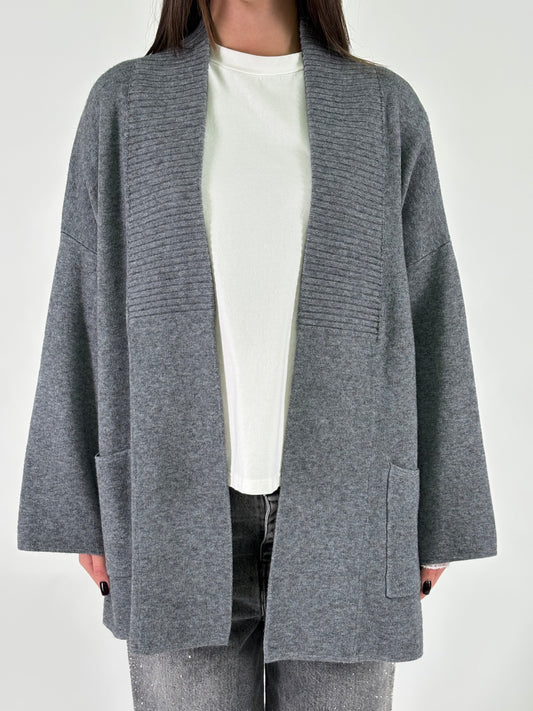 Myastreet Cardigan cropped GRIGIO