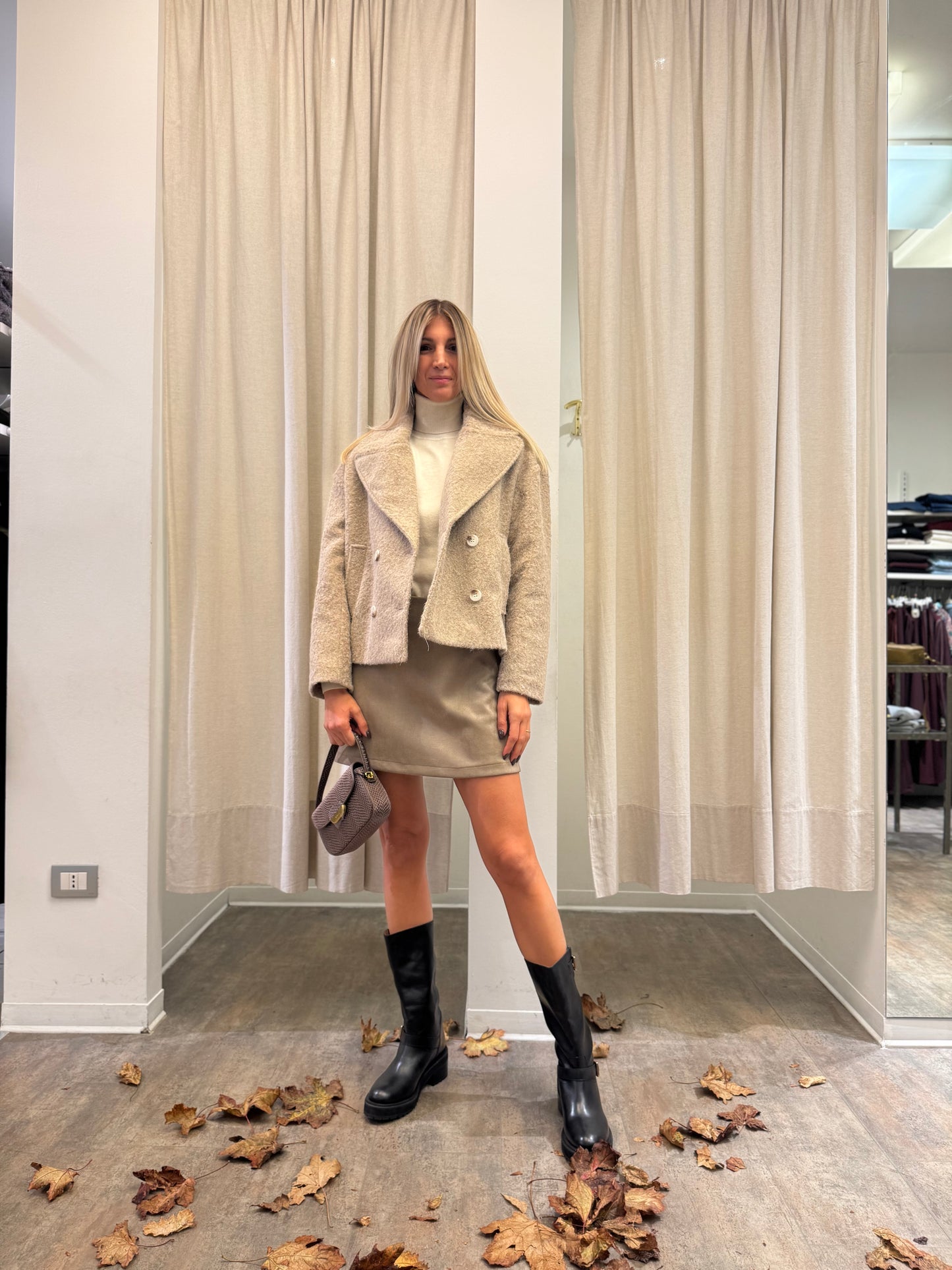 Susy Mix Cappotto lana cotta BEIGE