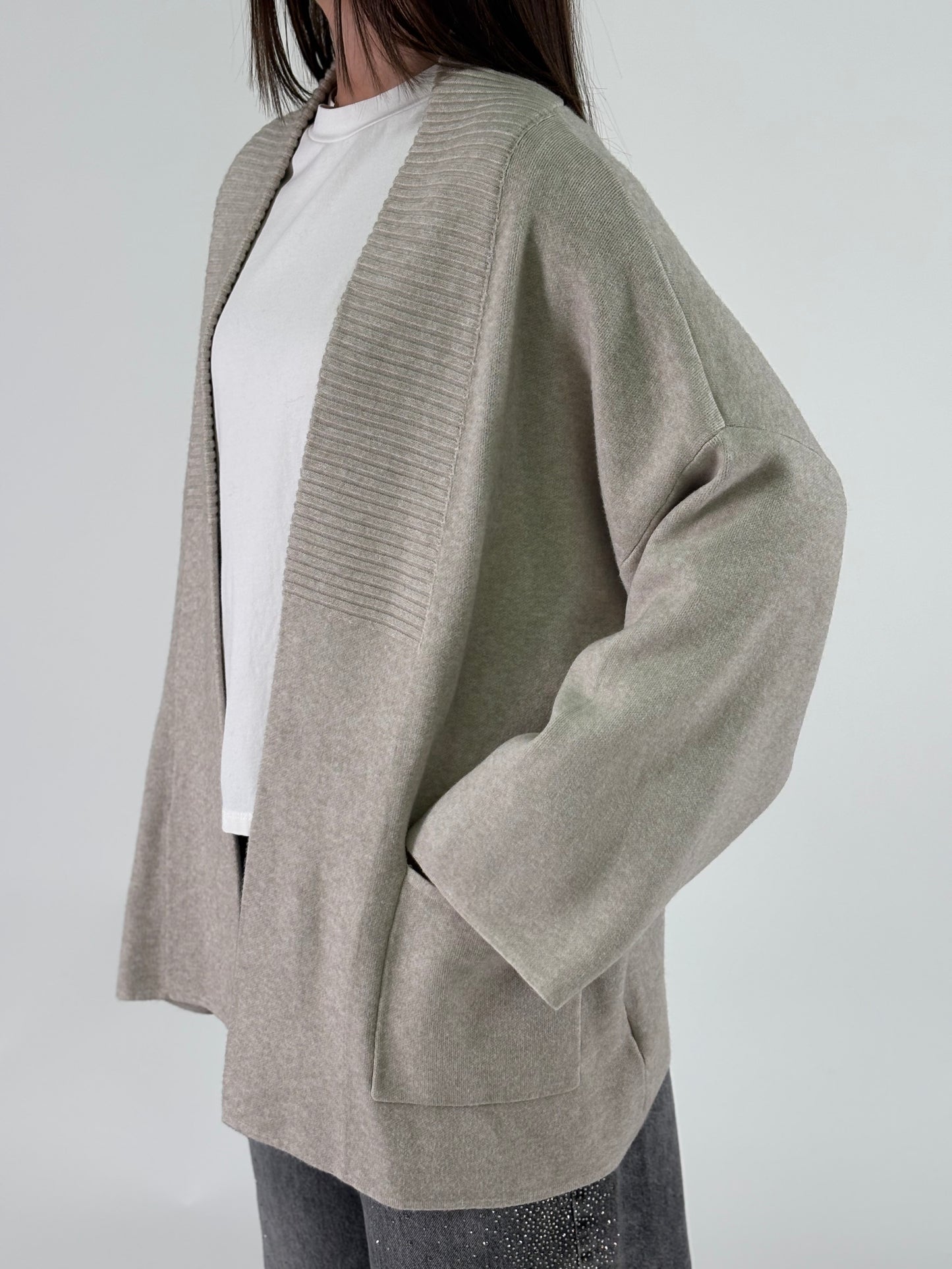 Myastreet Cardigan cropped BEIGE