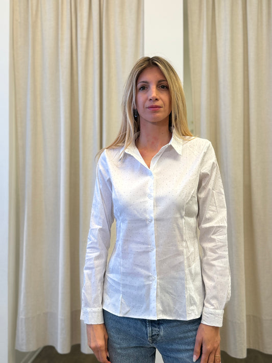 Susy Mix Camicia appl.strass BIANCO