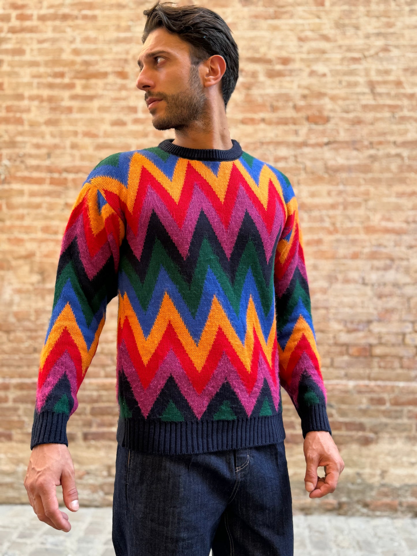 BERNA Maglioncino zig zag MULTICOLOR