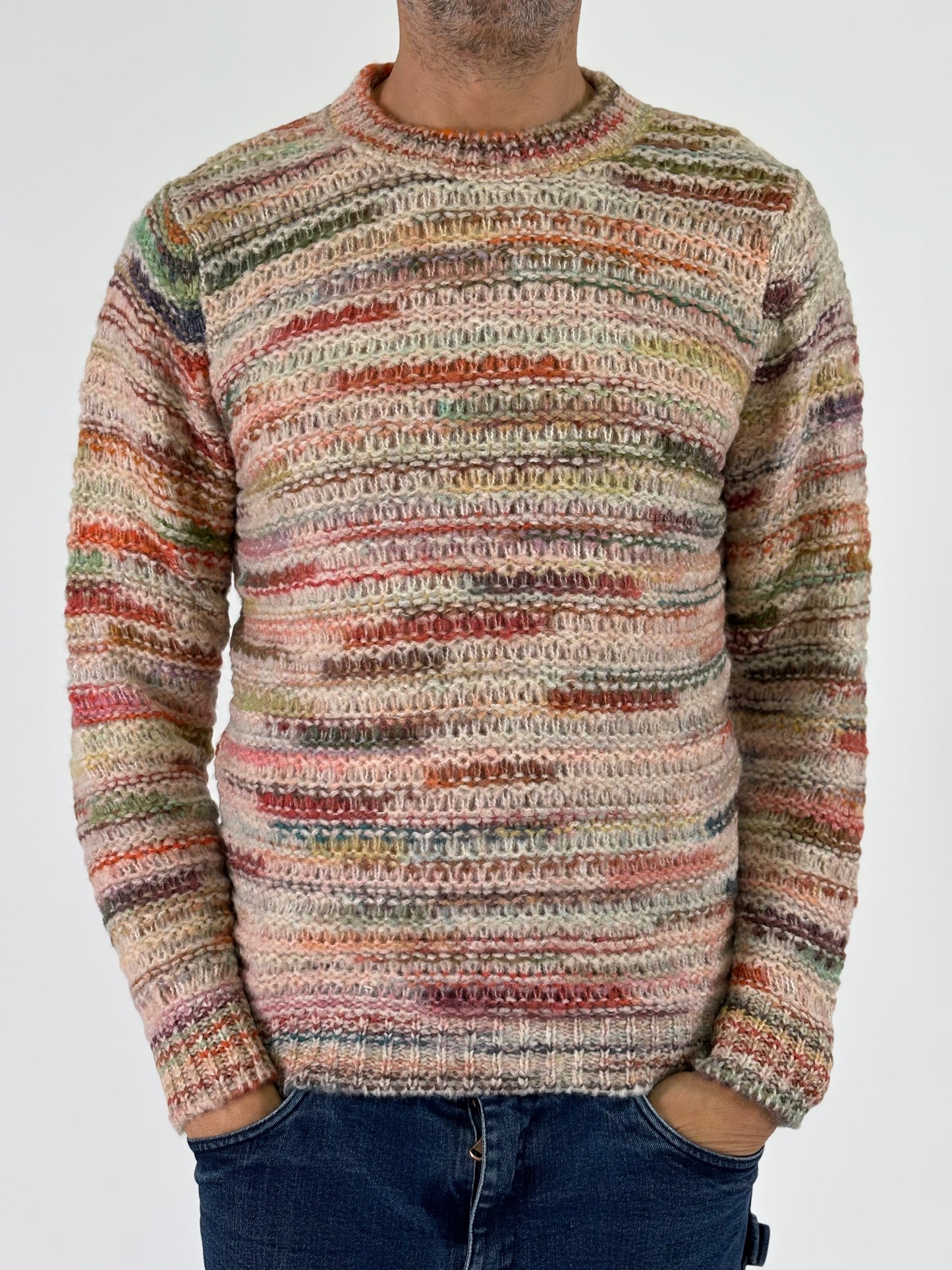 Berna Maglia girocollo in lana FANTASIA