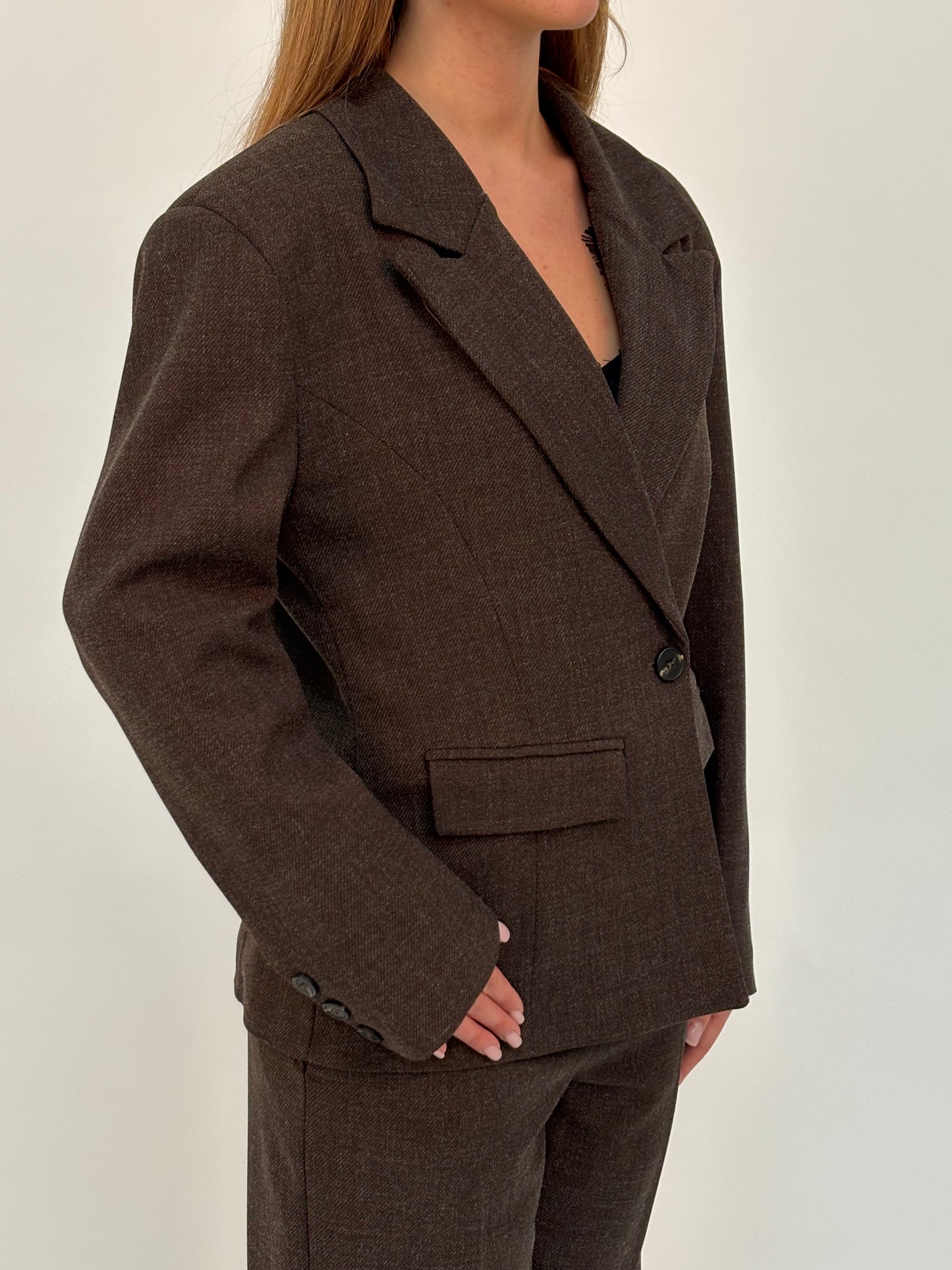 Dixie Giacca un bottone MARRONE