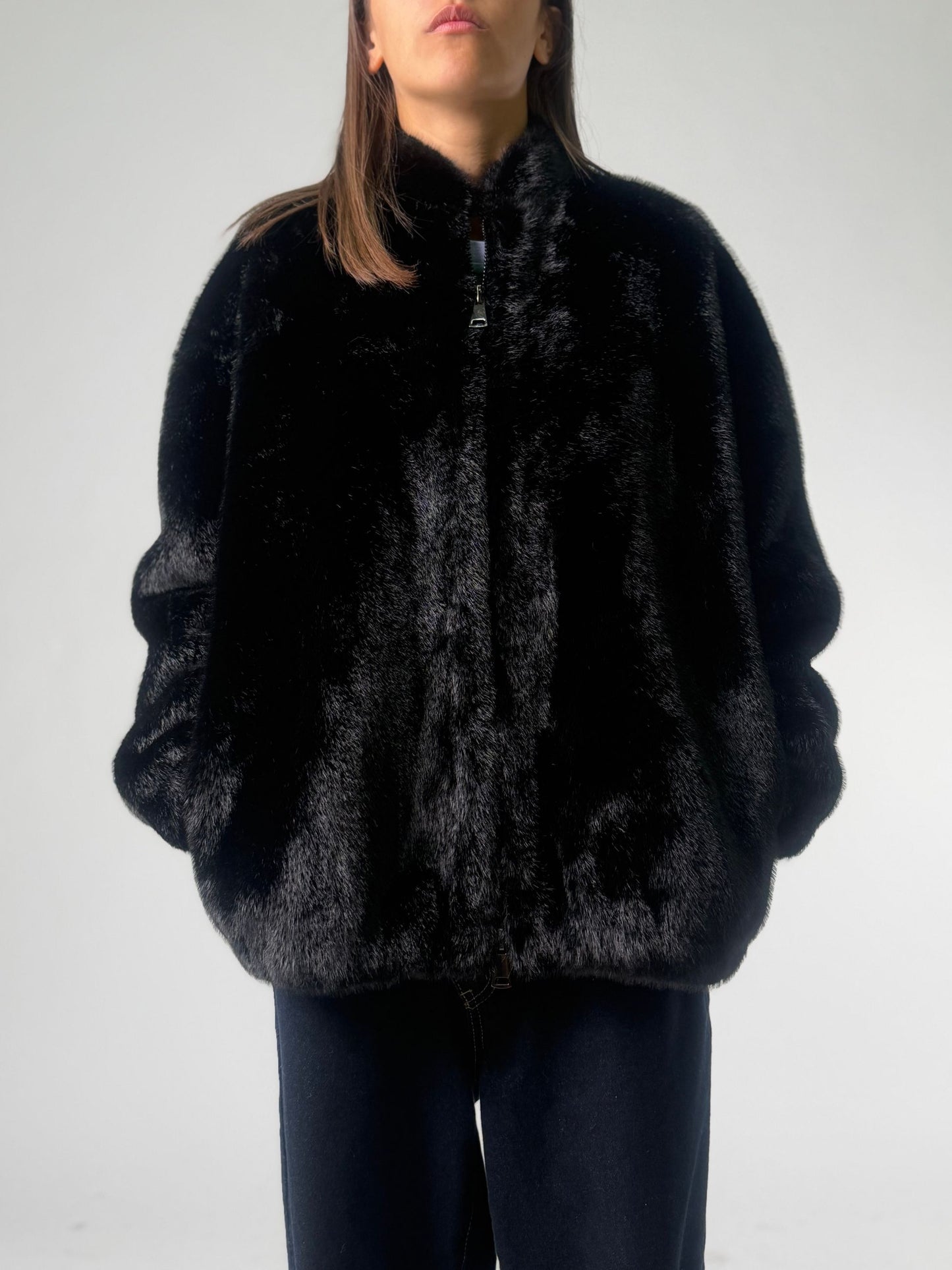 Simil pelliccia modello bomber