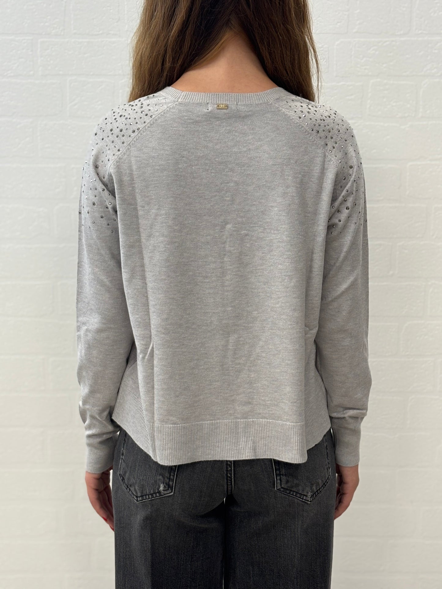 Griffai Maglia girocollo con punti luce PERLA