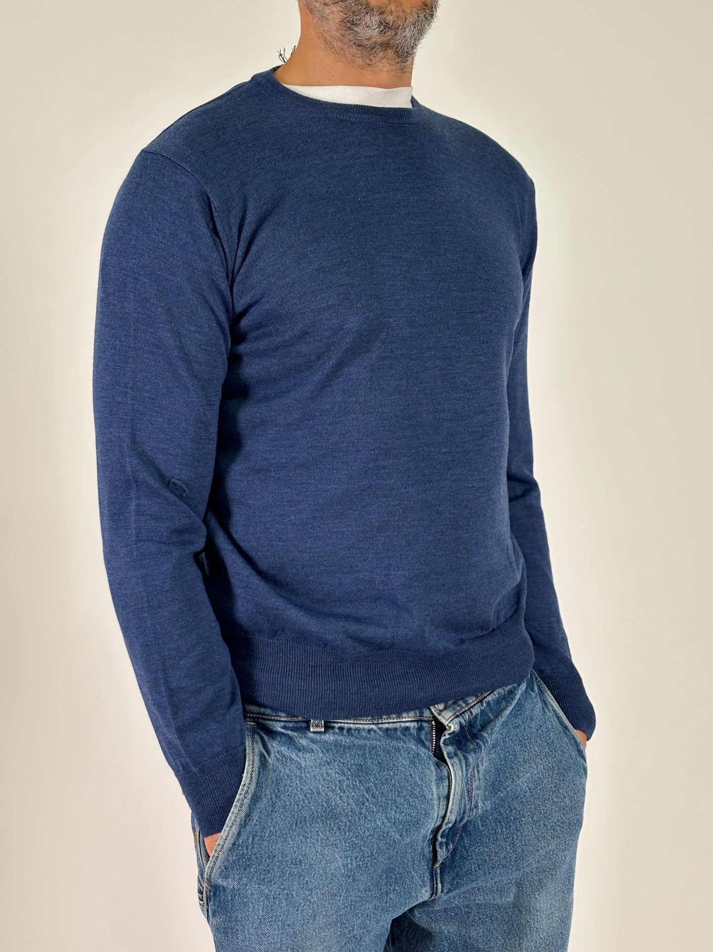 Sporting Mare Maglia ml girocollo in lana AVIO