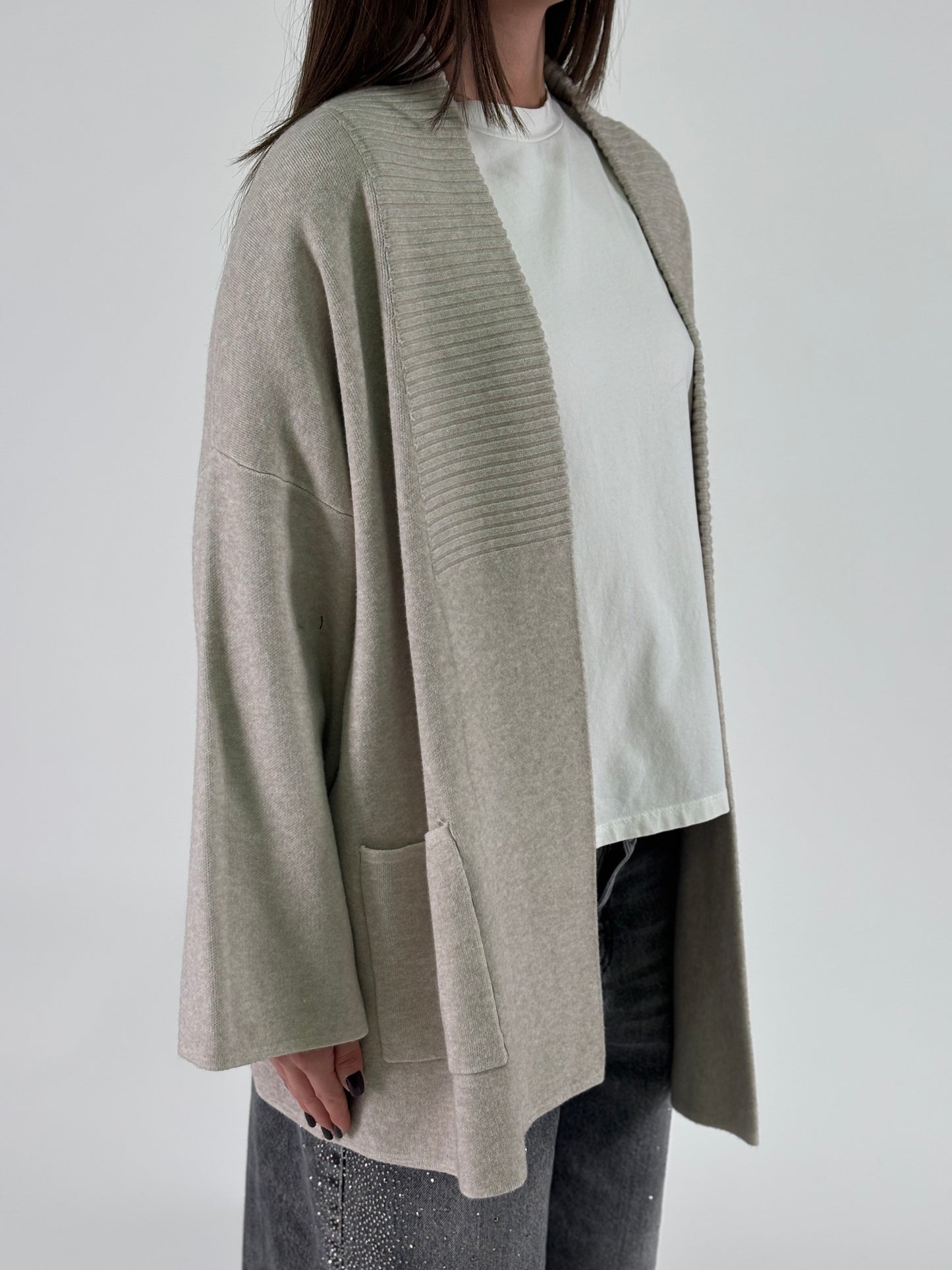 Myastreet Cardigan cropped BEIGE