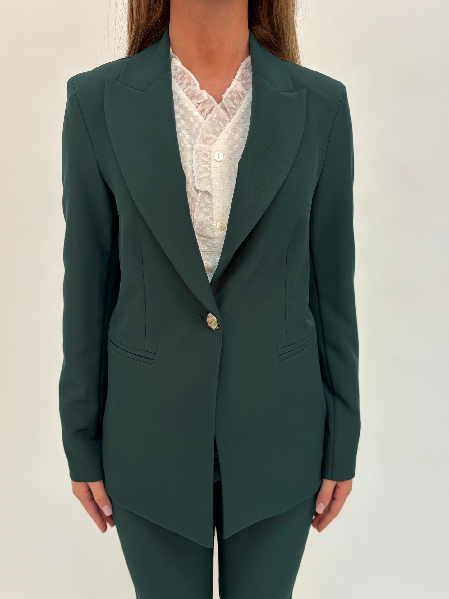 Maryley Giacca ad un bottone VERDE