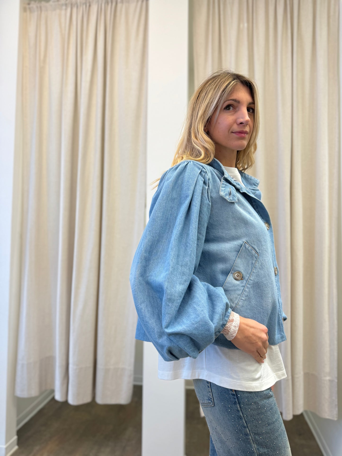 Tensione In Giubbino jeans, JEANS