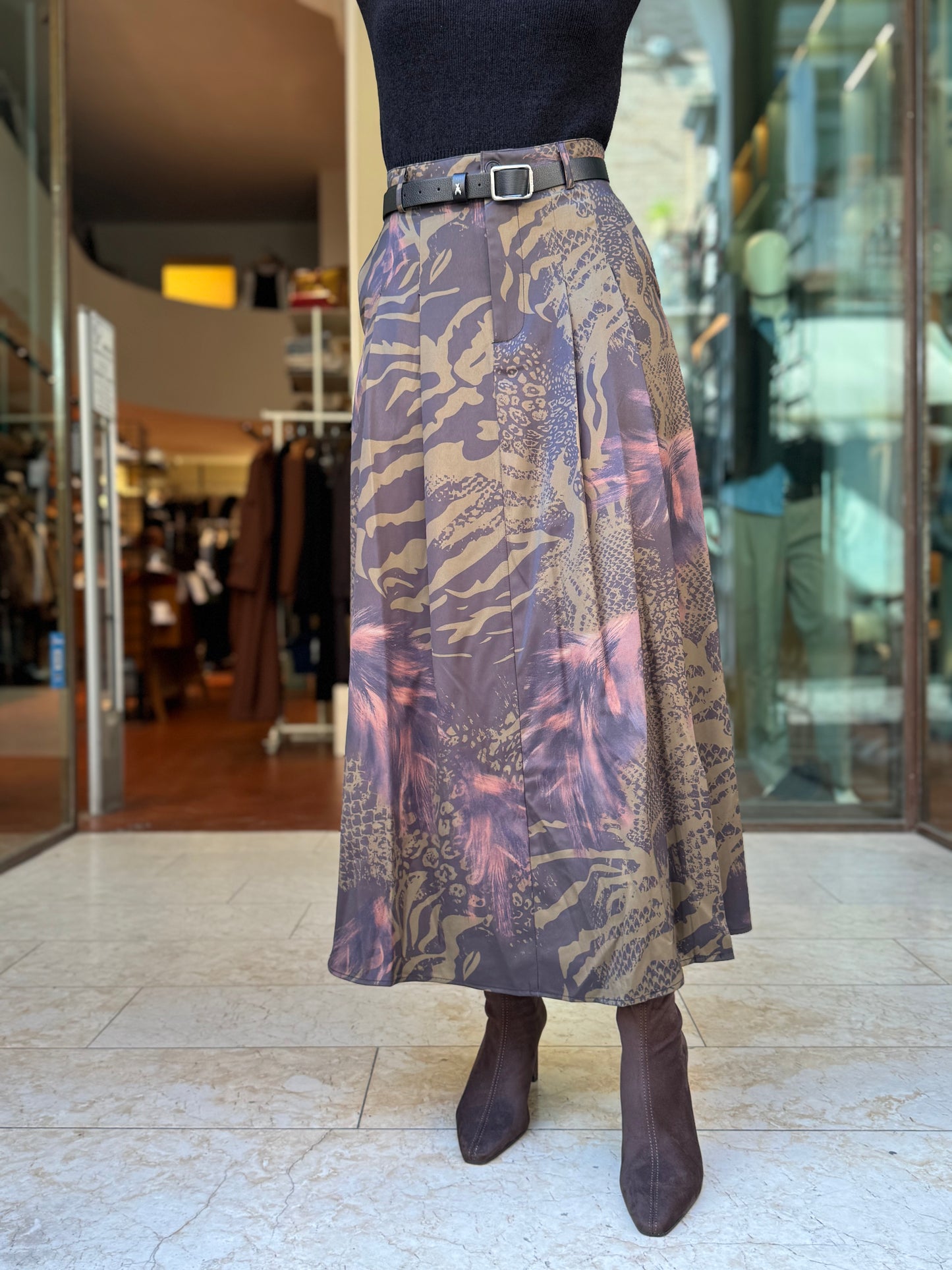 Anonyme Gonna lunga animalier FANTASIA