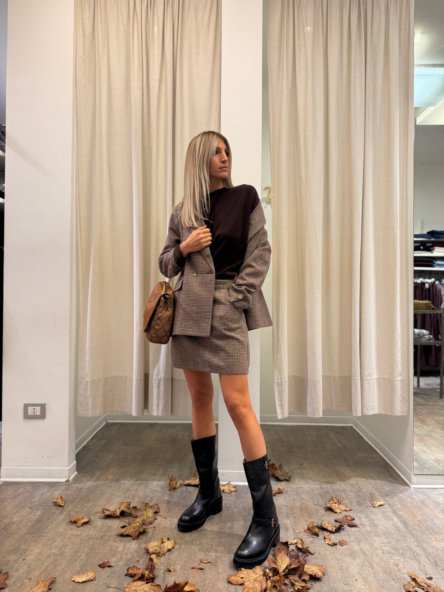 Molly Bracken Giacca pied de poule MULTICOLOR