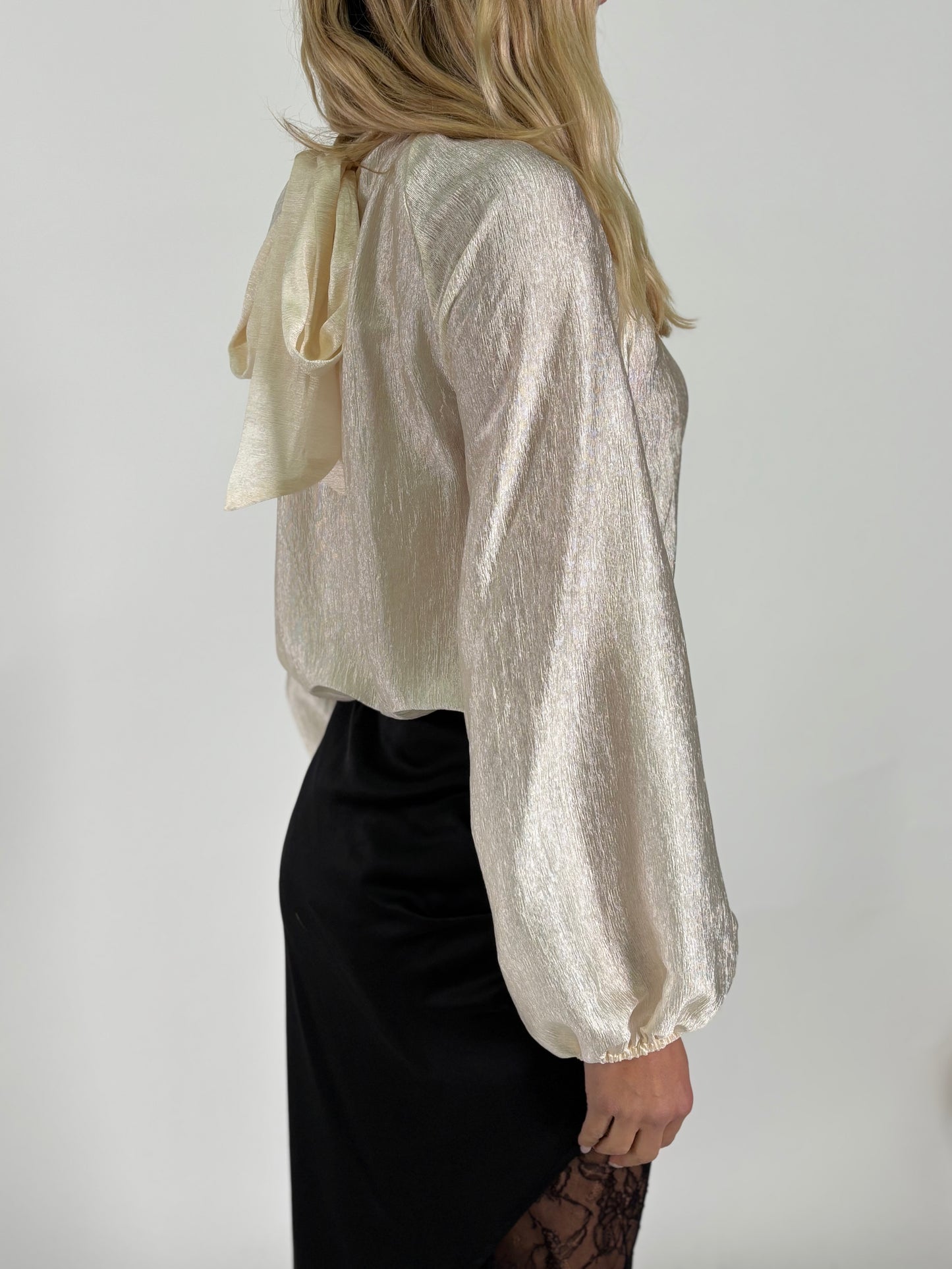 Tensione In Blusa ml fiocco dietro AVORIO