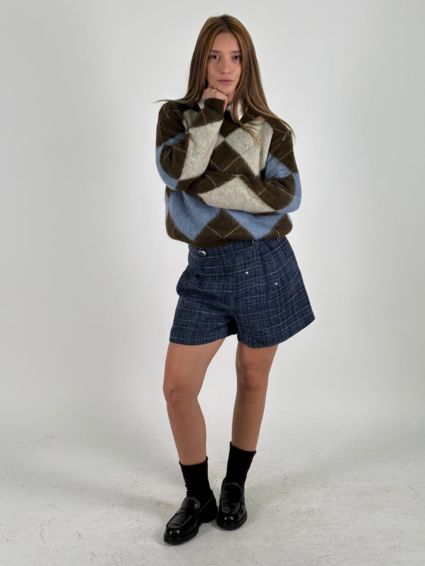 Eco Maglia rombi MULTICOLOR