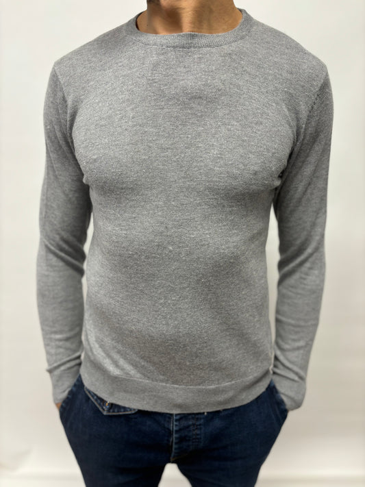 Markup Maglia girocollo lana e cashmere GRIGIO