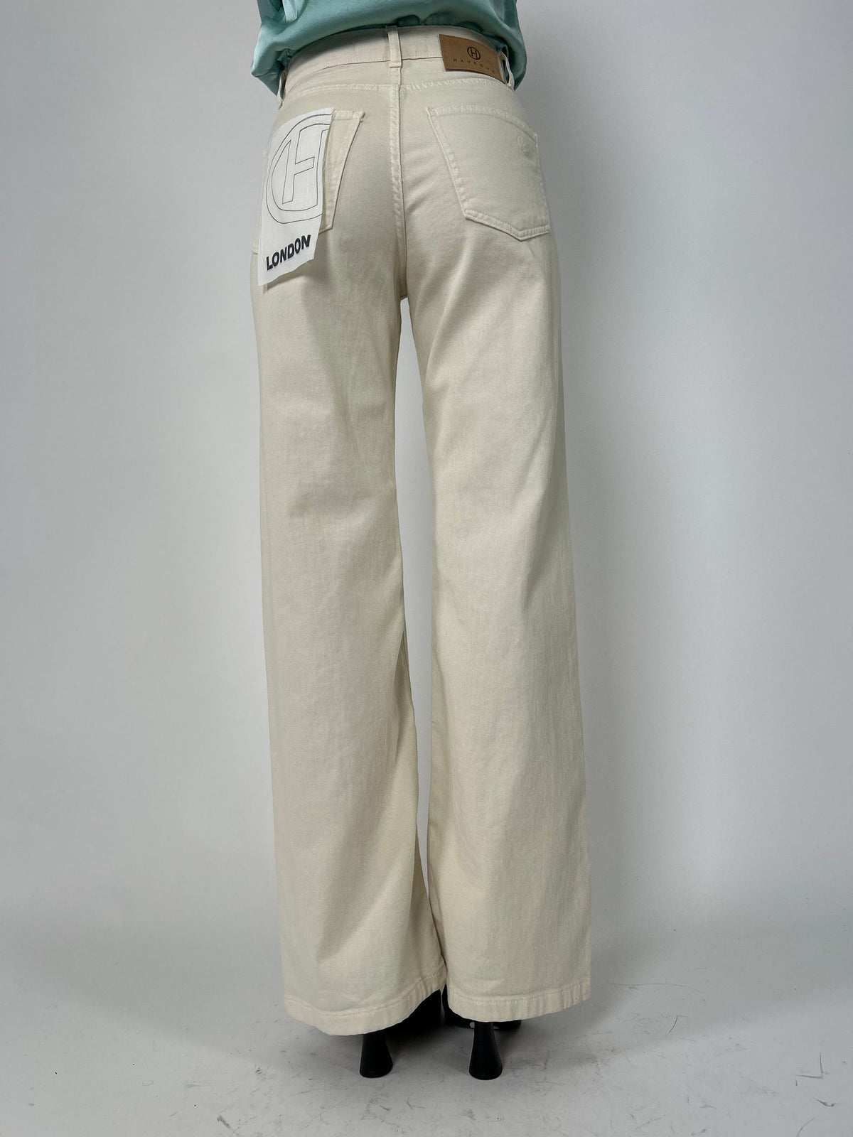 Pantalone cinque tasche a palazzo
