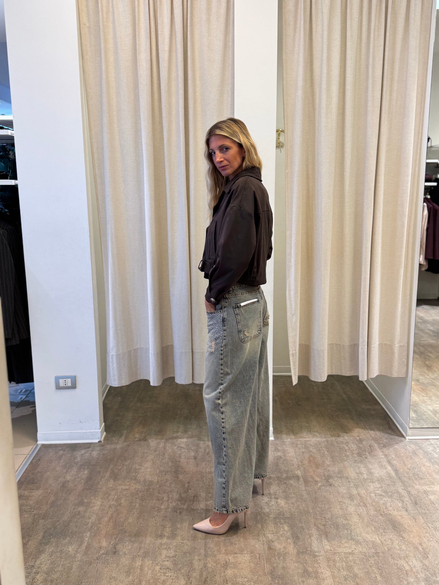 Haveone Jeans mod. Bella con strass DENIM