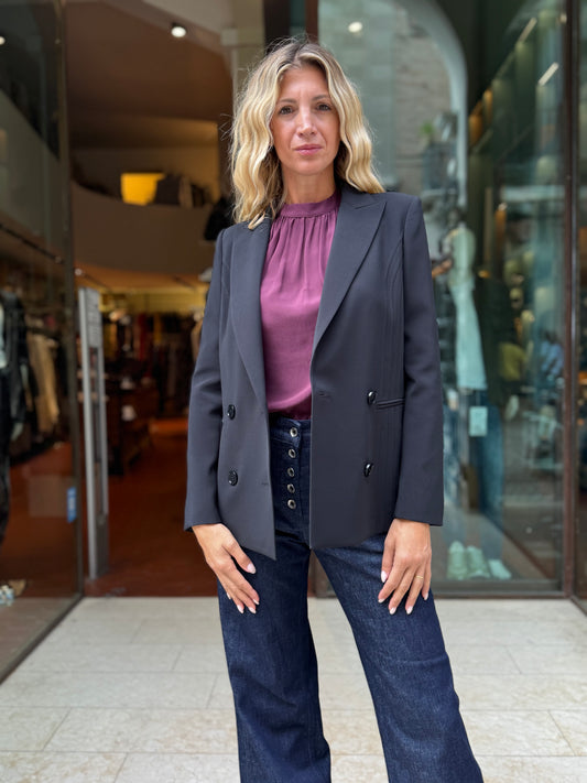 PATRIZIA PEPE Giacca doppiopetto NERO