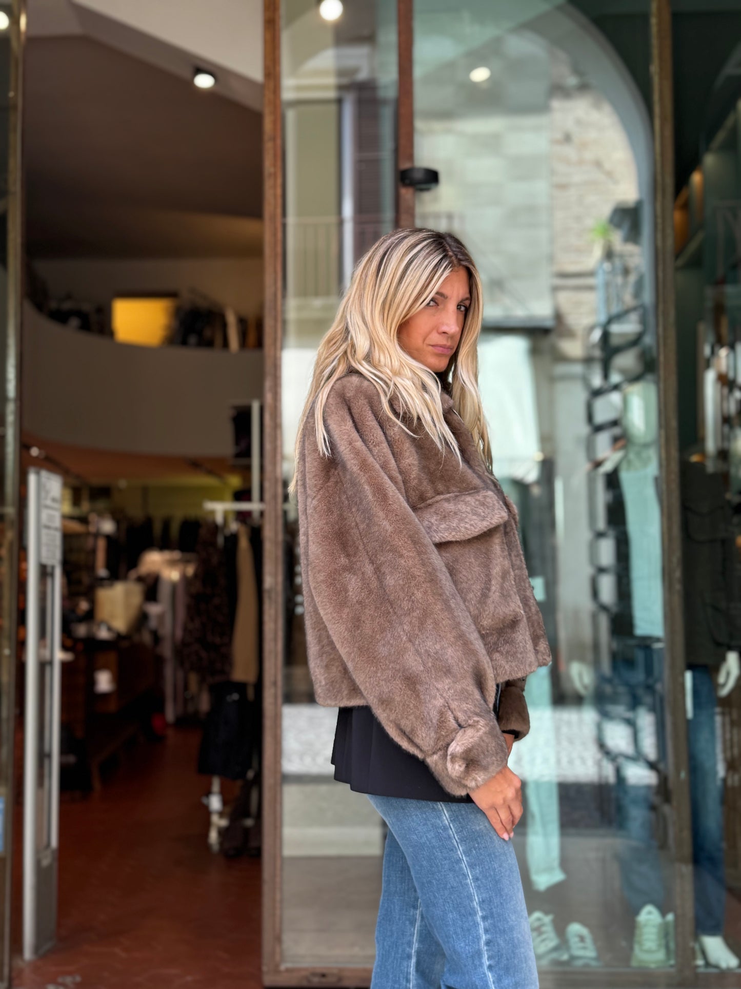 Betta Corradi Pelliccia corta cropped FANGO