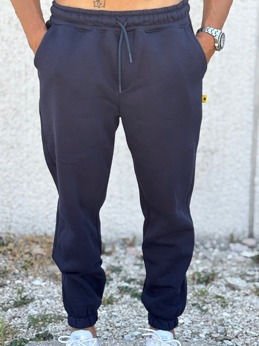 Superculture Pantalone tuta con polsino BLU