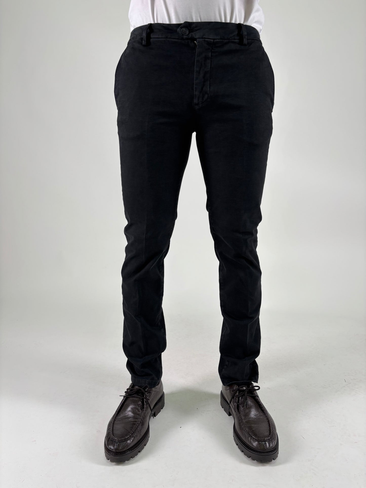 Teleria Zed Pantalone  slim NERO