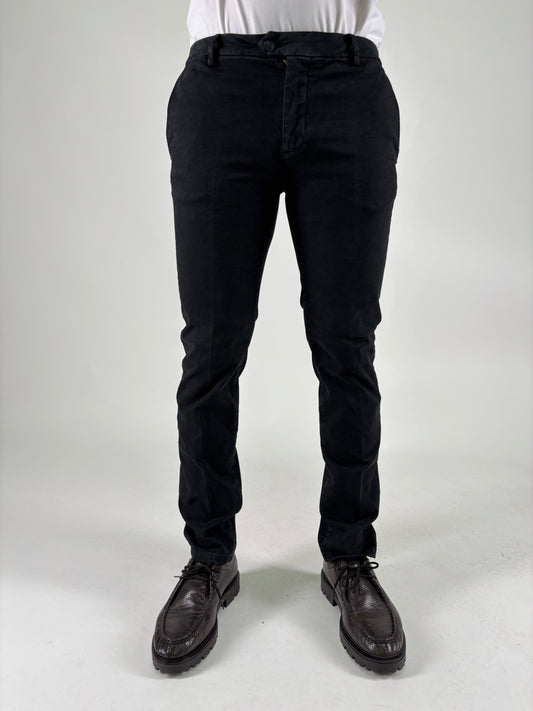 Teleria Zed Pantalone  slim NERO