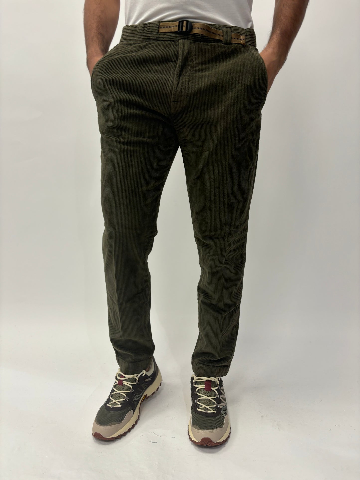 Philotinto Pantalone in velluto VERDE