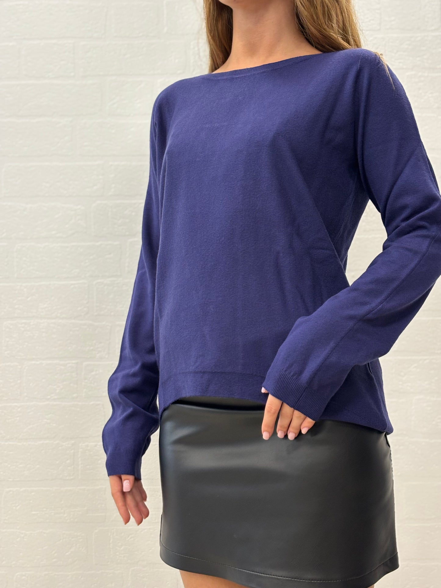 Griffai Maglia ml più corta davanti BLU