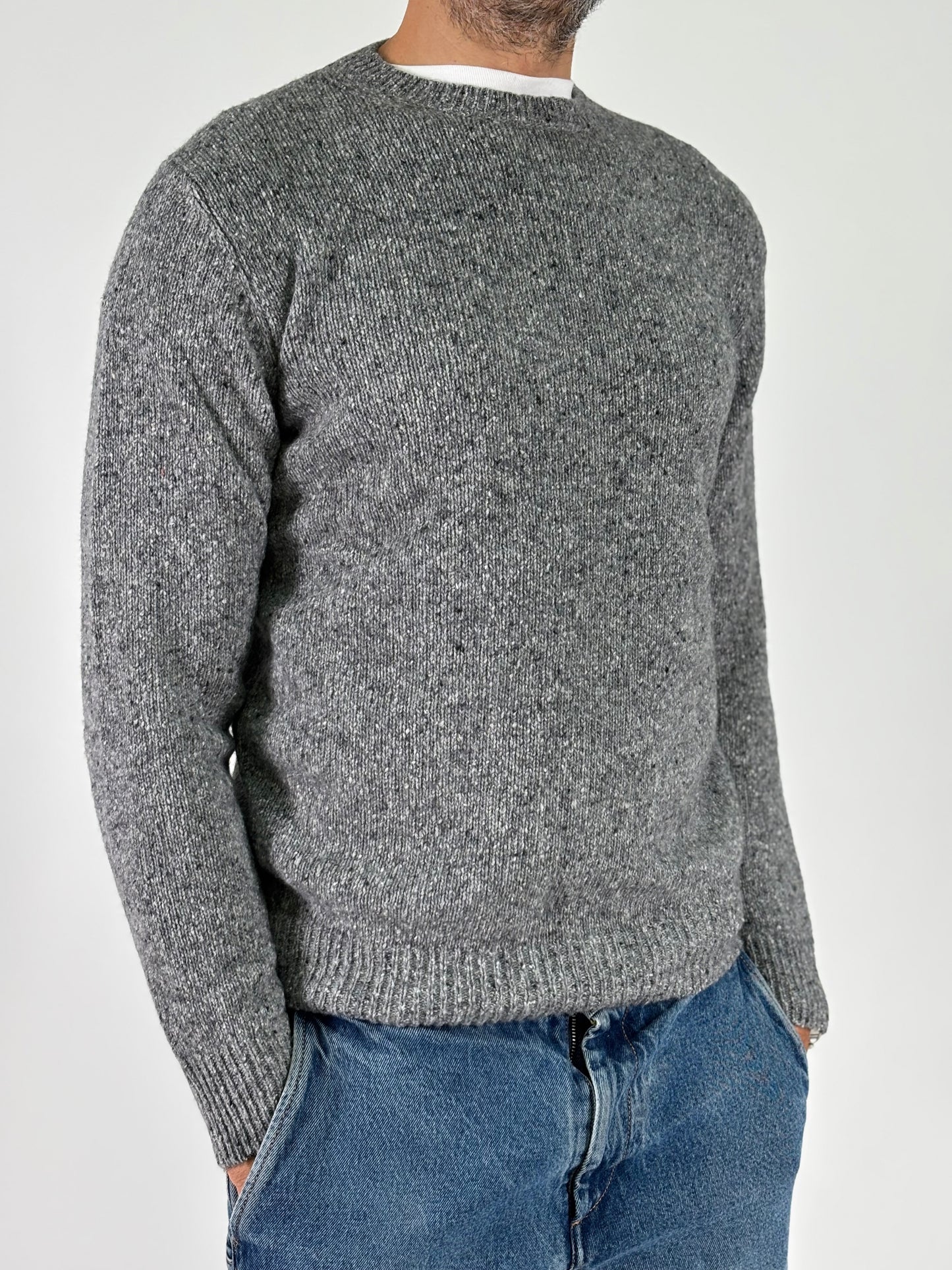 Retois Maglia girocollo melange GRIGIO